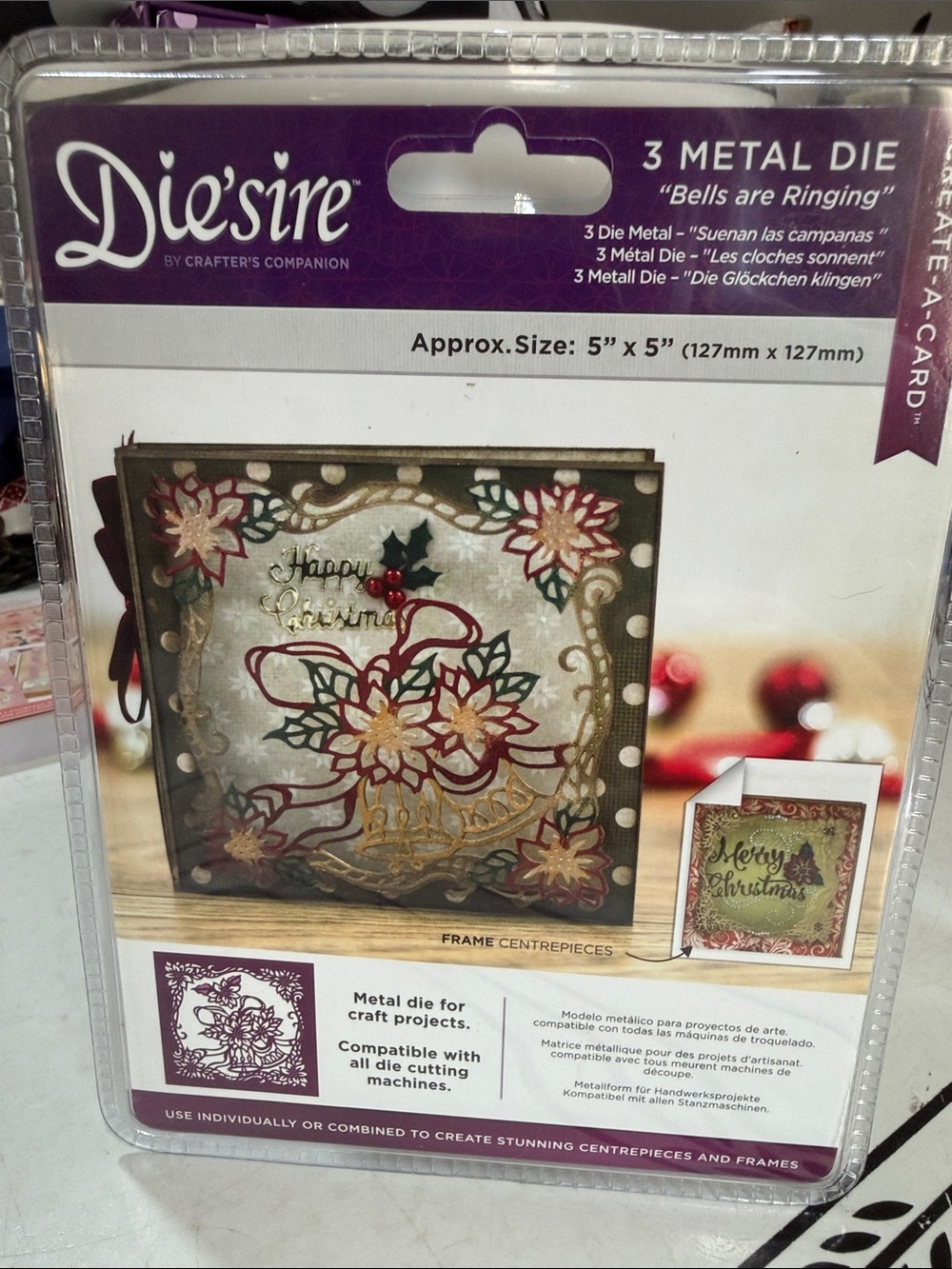 Die’sire by Crafters Companion “Bells are Ringing” Metal Die